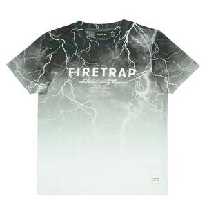 Firetrap Boys Sub All-Over Print T-Shirt / Light